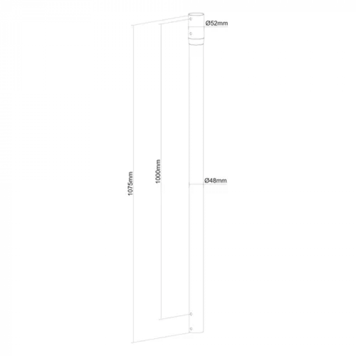 Extensie suport monitor Neomounts FPMA-C340BLACK, Black