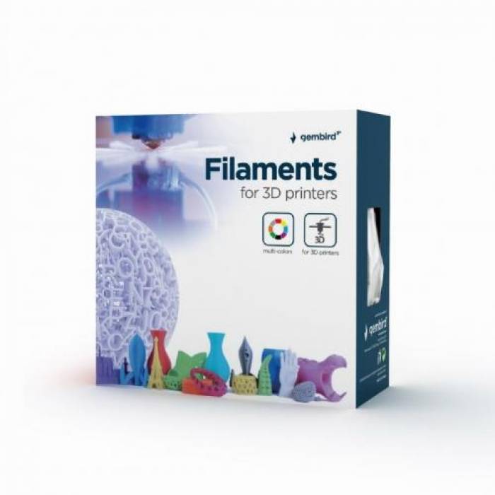 Filament Gembird TPE 3DP-TPE1.75-01-Y, 1.75mm, 1kg, Yellow
