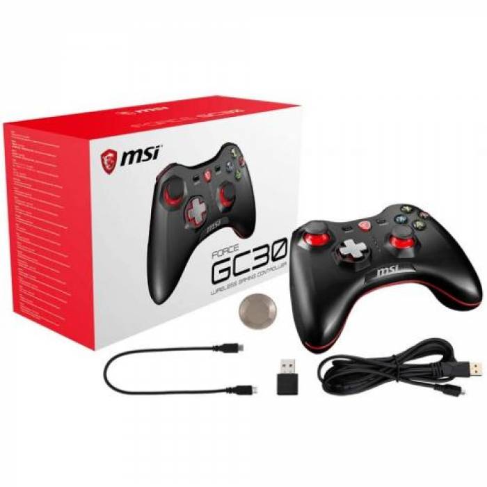 Gamepad MSI Force GC30, USB, Black