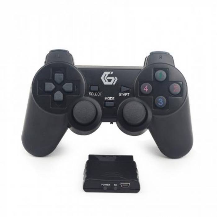 Gamepad Wireless Gembird, Bluetooth, Black