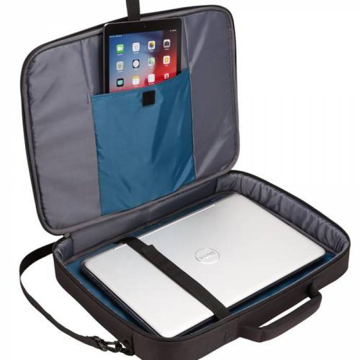 Geanta Case Logic Advantage Briefcase pentru Laptop de 17.3inch, Black