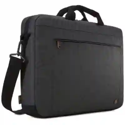 Geanta Case Logic Era Attache Obsidian pentru laptop de 15.6inch, Black