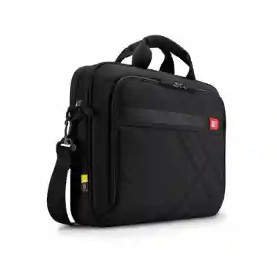 Geanta Case Logic pentru laptop de 15.6inch, black, DLC115