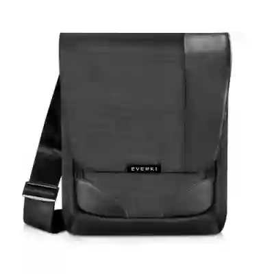 Geanta Everki Venue Premium XL Mini Messenger pentru laptop de 12inch, Black