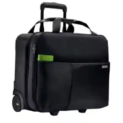 Geanta Leitz Smart Traveller Complete cu 2 rotile pentru laptop 15.6inch, Black