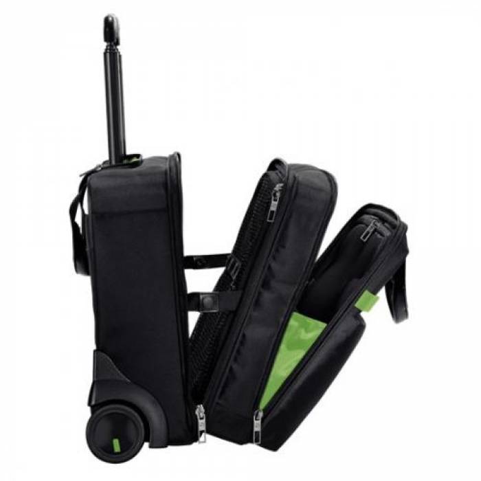 Geanta Leitz Smart Traveller Complete cu 2 rotile pentru laptop 15.6inch, Black
