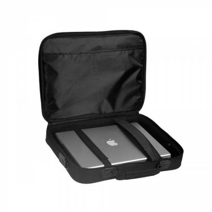 Geanta Tracer Bonito pentru Laptop de 15.6inch, Black + Mouse Optic, USB Wireless, Black