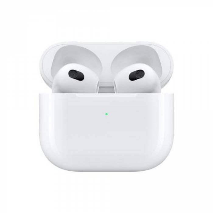 Handsfree Apple AirPods 3rd generation, White + Carcasa incarcare