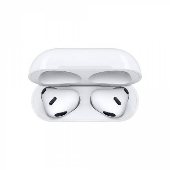 Handsfree Apple AirPods 3rd generation, White + Carcasa incarcare