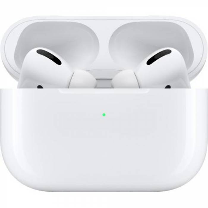 Handsfree Apple AirPods Pro (2021), White + Carcasa incarcare MagSafe