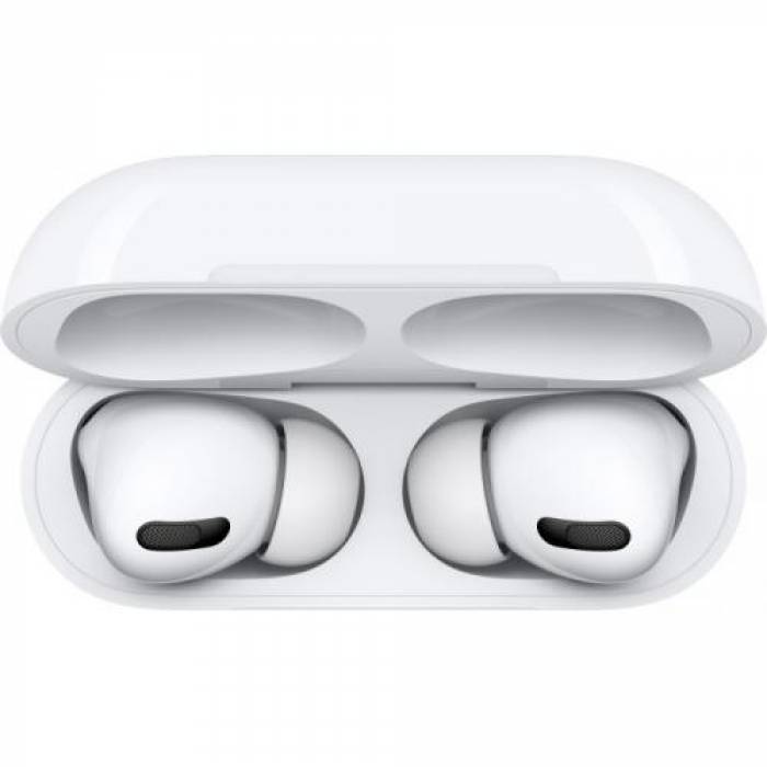 Handsfree Apple AirPods Pro (2021), White + Carcasa incarcare MagSafe