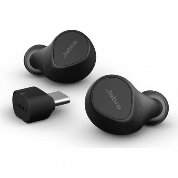 Handsfree Jabra Evolve2 Buds Microsoft, Black