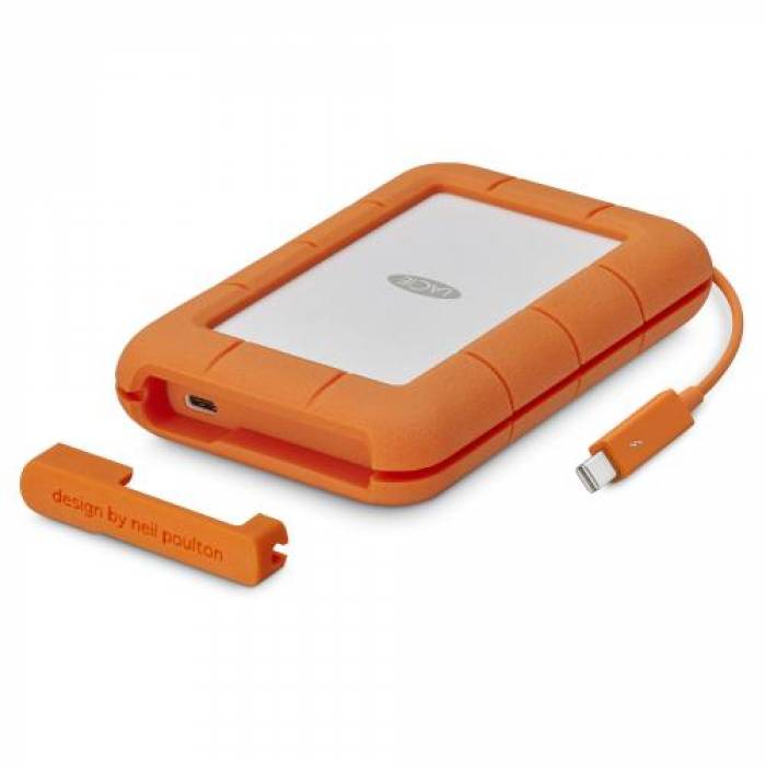 Hard Disk portabil LaCie by Seagate Rugged 4TB, USB 3.1 tip C, Thunderbolt, 2.5inch