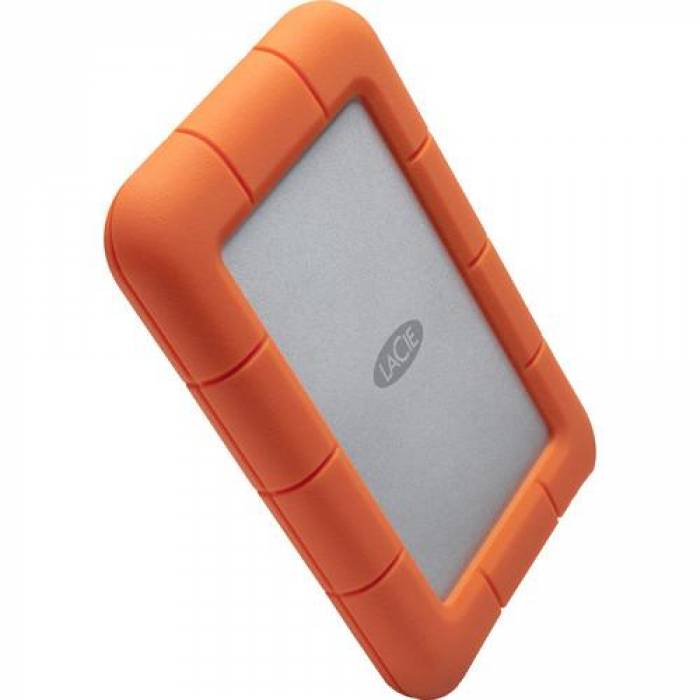 Hard Disk Portabil LaCie by Seagate Rugged Mini 5TB, USB 3.0, Orange