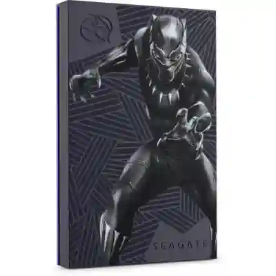 Hard Disk portabil Seagate FireCuda Black Panther Special Edition, 2TB, USB 3.0, 2.5inch, Purple