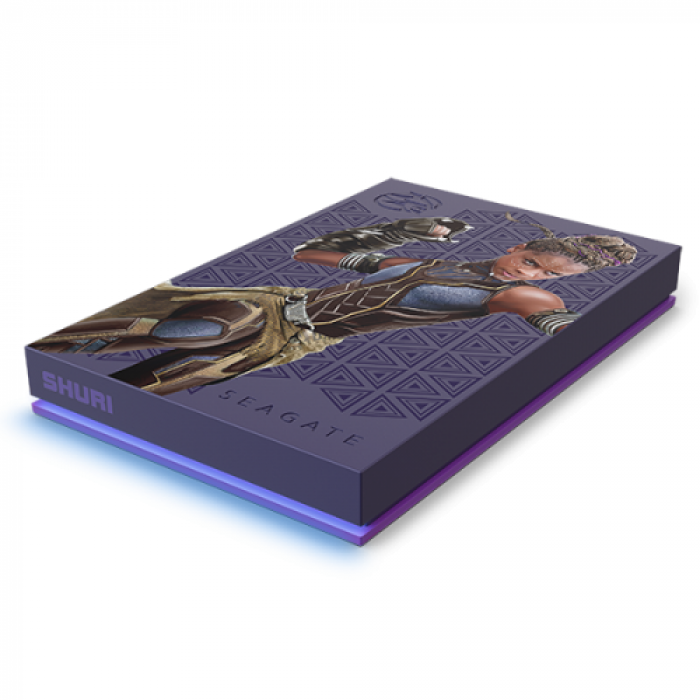 Hard Disk portabil Seagate FireCuda Shuri Special Edition, 2TB, USB 3.0, 2.5inch, Purple