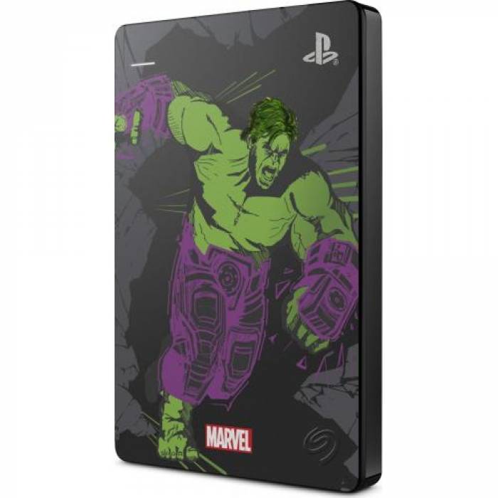 Hard Disk portabil Seagate Game Drive Hulk Special Edition, 2TB, USB 3.0, 2.5inch, Grey