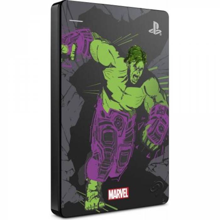 Hard Disk portabil Seagate Game Drive Hulk Special Edition, 2TB, USB 3.0, 2.5inch, Grey