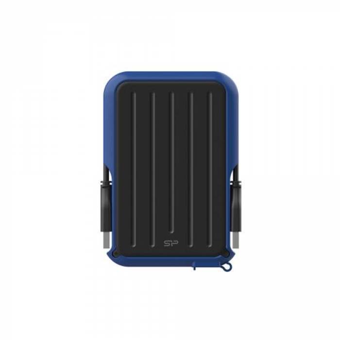 Hard Disk portabil Silicon Power Armor A66 1TB, USB 3.0, Black-Blue