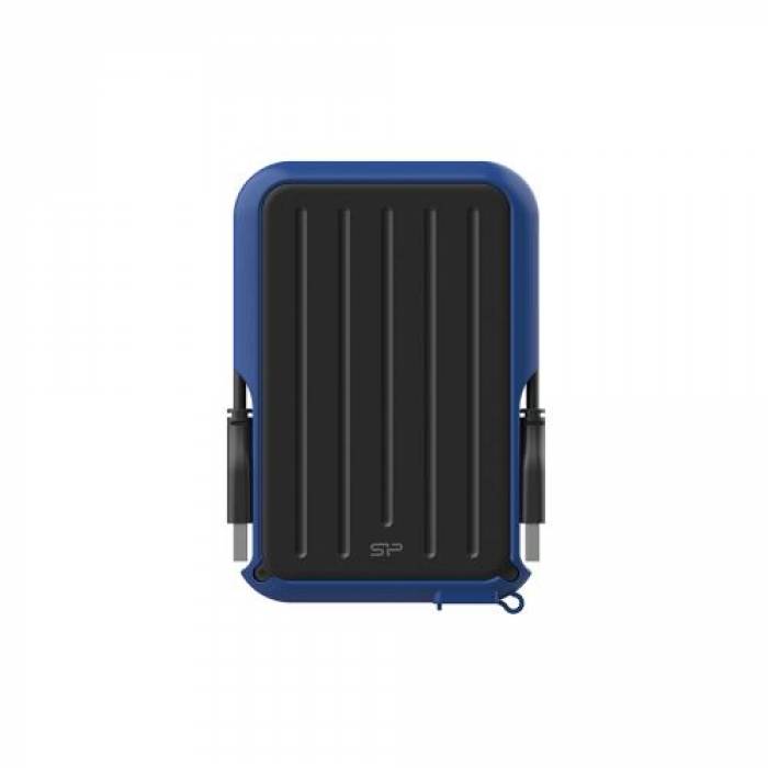 Hard Disk portabil Silicon Power Armor A66 2TB, USB 3.0, 2.5inch, Black-Blue