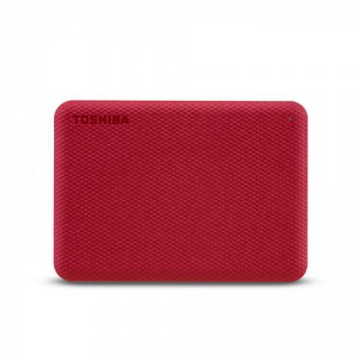 Hard Disk portabil Toshiba Canvio Advance 1TB, USB 3.0, 2.5inch, Red