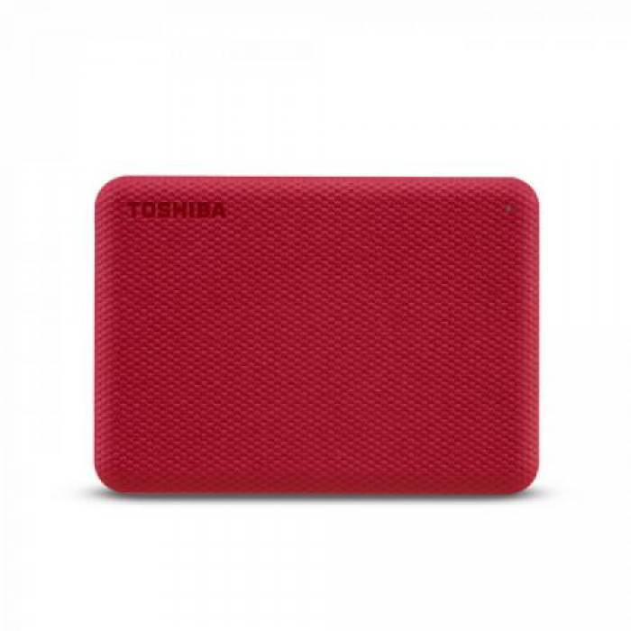 Hard Disk portabil Toshiba Canvio Advance 2TB, USB 3.0, 2.5inch, Red