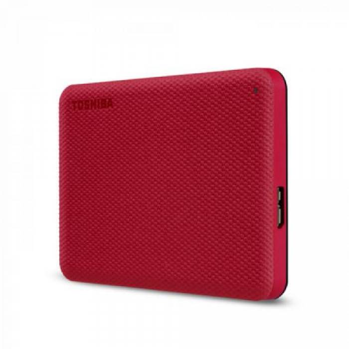 Hard Disk portabil Toshiba Canvio Advance 2TB, USB 3.0, 2.5inch, Red
