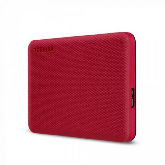 Hard Disk portabil Toshiba Canvio Advance 4TB, USB 3.0, 2.5inch, Red