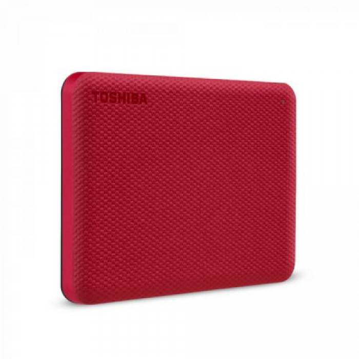 Hard Disk portabil Toshiba Canvio Advance 4TB, USB 3.0, 2.5inch, Red