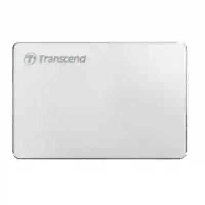 Hard Disk portabil Transcend StoreJet 25C3S 1TB, USB 3.1 Tip C, 2.5inch, Silver