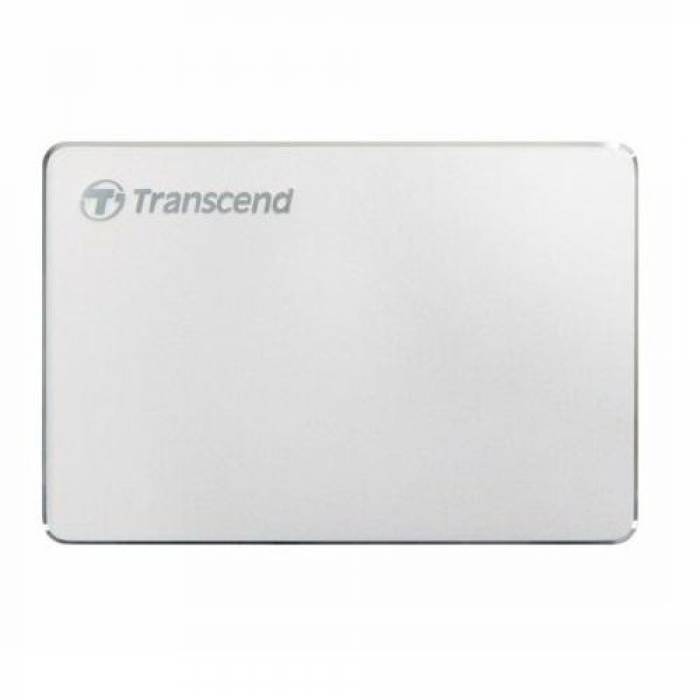 Hard Disk portabil Transcend StoreJet 25C3S 1TB, USB 3.1 Tip C, 2.5inch, Silver