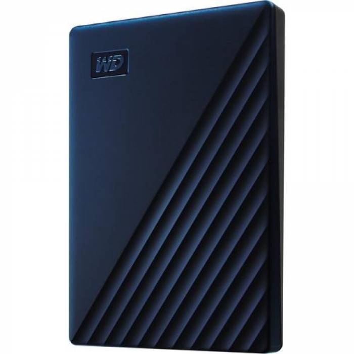 Hard disk Portabil Western Digital My Passport 2TB, USB 3.1, Midnight Blue, 2.5inch - compatibil Mac