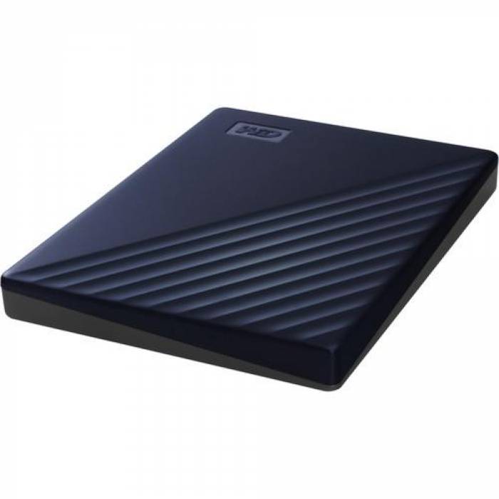 Hard disk Portabil Western Digital My Passport 2TB, USB 3.1, Midnight Blue, 2.5inch - compatibil Mac