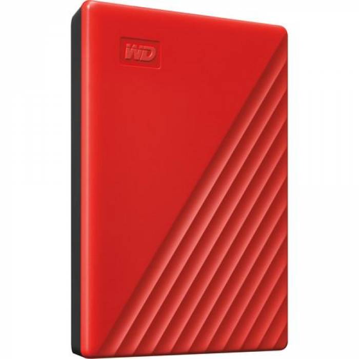 Hard Disk Portabil Western Digital My Passport, 2TB, USB 3.2 gen 1, 2.5inch, Red