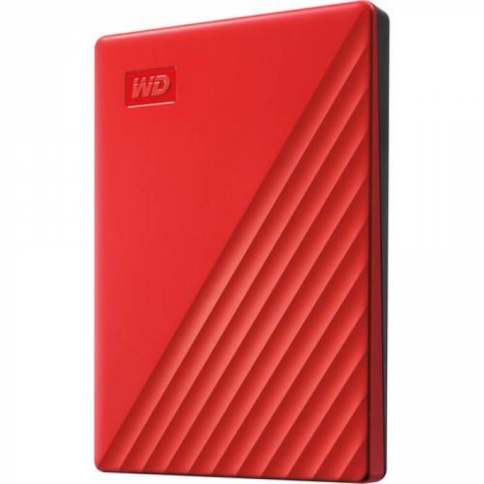 Hard Disk Portabil Western Digital My Passport, 2TB, USB 3.2 gen 1, 2.5inch, Red