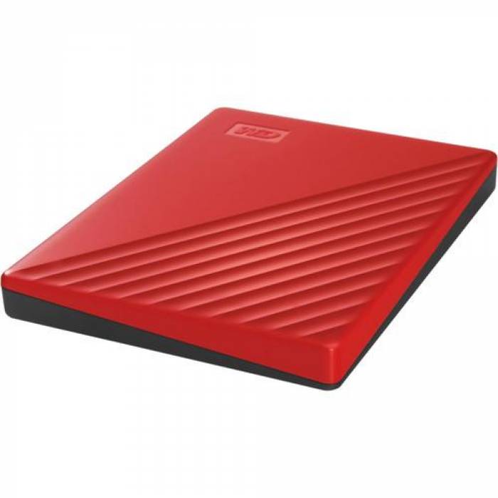 Hard Disk Portabil Western Digital My Passport, 2TB, USB 3.2 gen 1, 2.5inch, Red