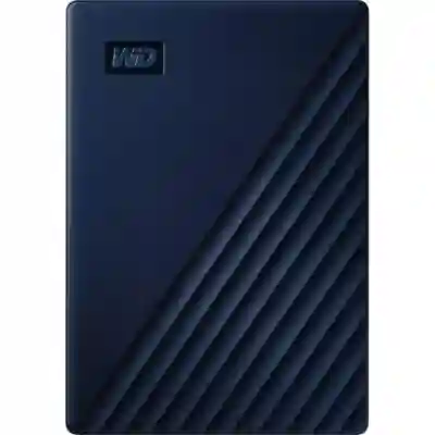 Hard disk Portabil Western Digital My Passport 4TB, USB 3.1, Midnight Blue, 2.5inch - compatibil Mac