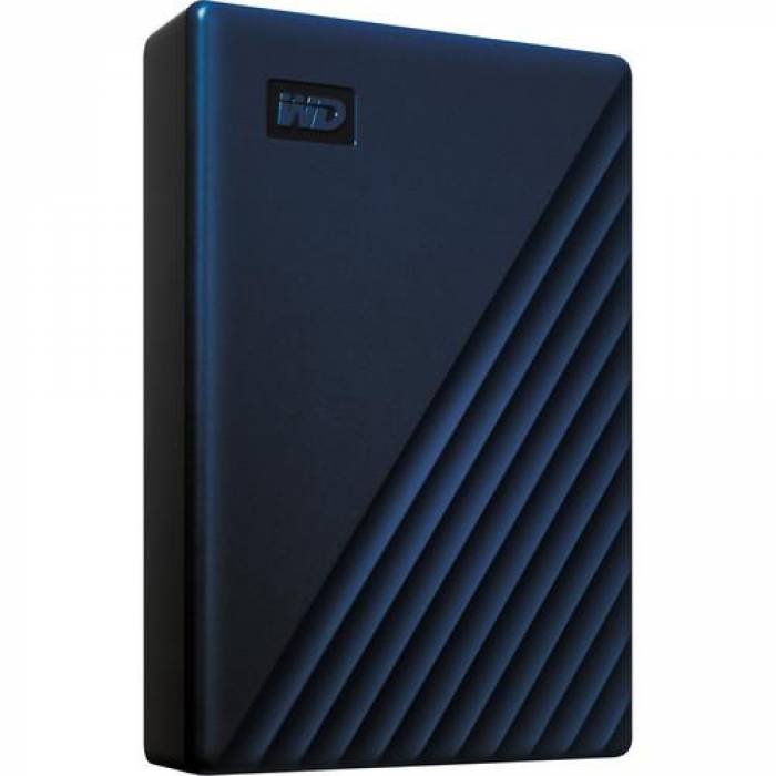Hard disk Portabil Western Digital My Passport 4TB, USB 3.1, Midnight Blue, 2.5inch - compatibil Mac