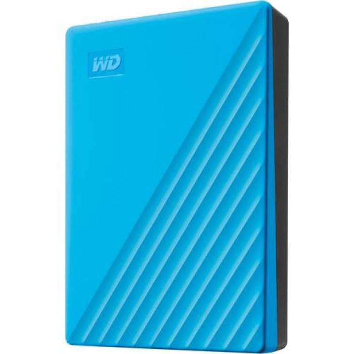 Hard Disk Portabil Western Digital My Passport, 4TB, USB 3.2, 2.5inch, Blue