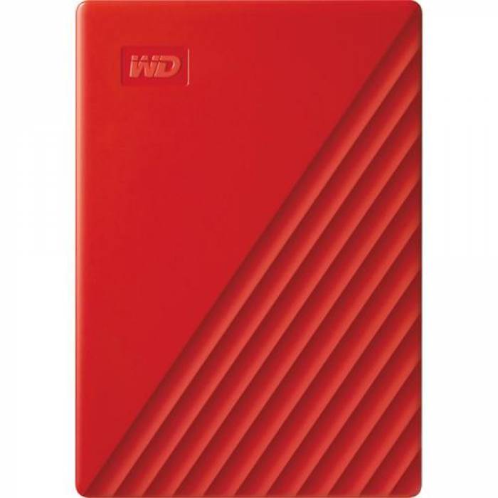Hard Disk Portabil Western Digital My Passport, 4TB, USB 3.2, 2.5inch, Red