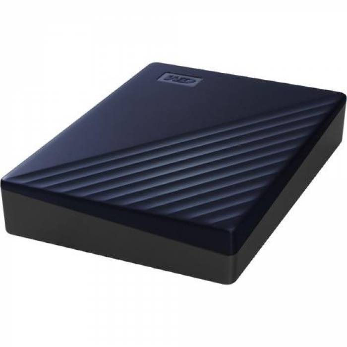 Hard disk Portabil Western Digital My Passport 5TB, USB 3.1, Midnight Blue, 2.5inch - compatibil Mac