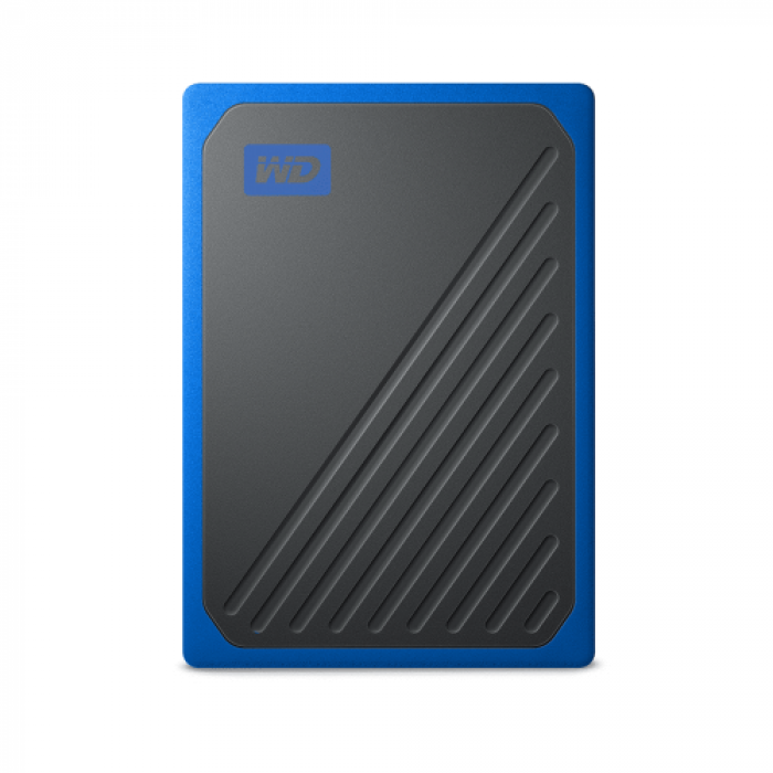 Hard Disk Portabil Western Digital My Passport GO, 1TB, USB 3.2, 2.5inch, Black-Blue