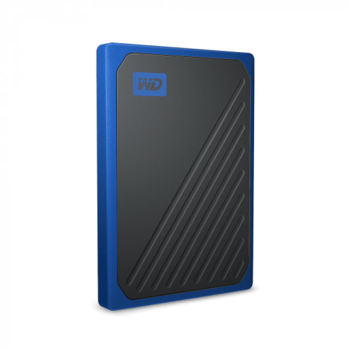 Hard Disk Portabil Western Digital My Passport GO, 1TB, USB 3.2, 2.5inch, Black-Blue