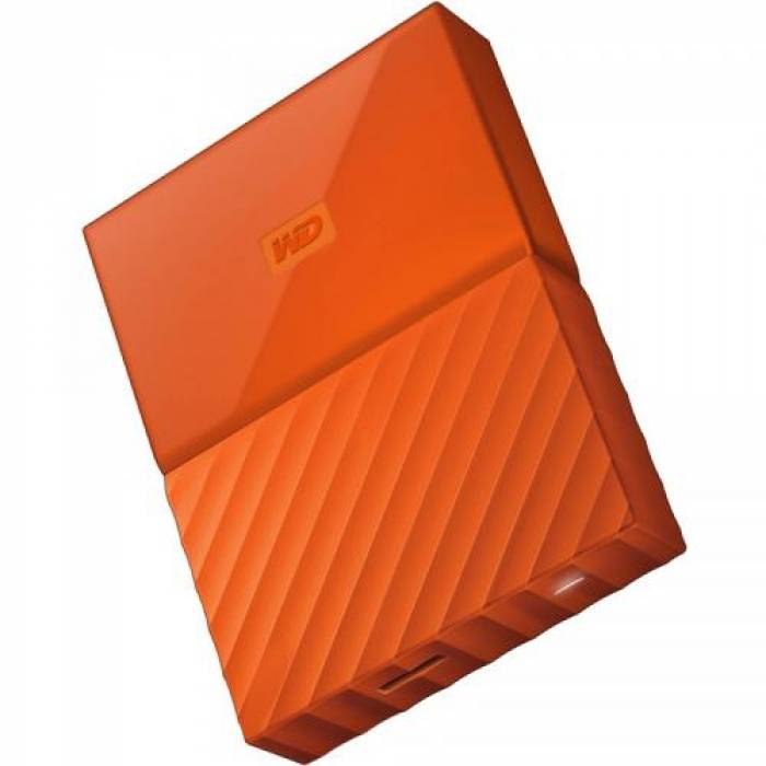 Hard disk portabil Western Digital My Passport New 1TB, Orange, 2.5inch