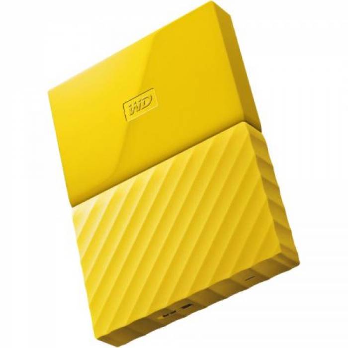 Hard disk portabil Western Digital My Passport New 1TB, Yellow, 2.5inch