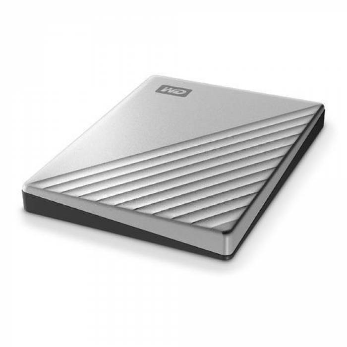 Hard Disk portabil Western Digital My Passport Ultra 2TB, USB3.1, 2.5inch, Silver