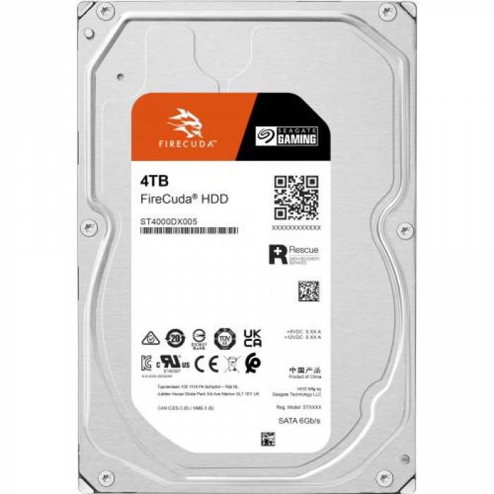 Hard Disk Seagate FireCuda 4TB, SATA3, 256MB, 3.5inch