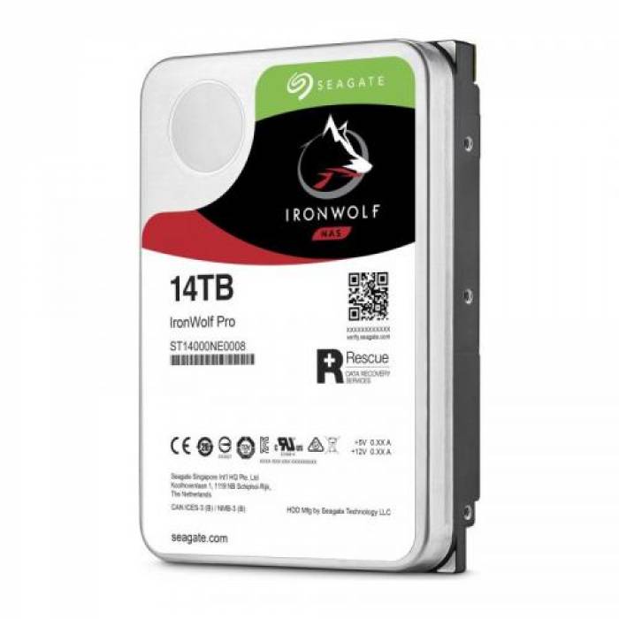 Hard disk Seagate IronWolf Pro 14TB, SATA3, 256MB, 3.5inch