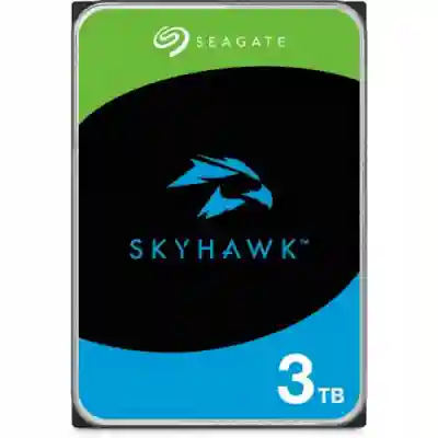 Hard Disk Seagate Skyhawk + Rescue 3TB, SATA3, 256MB, 3.5inch