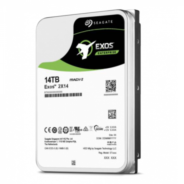Hard Disk Server Seagate EXOS 2x14 Helium 14TB, SAS, 3.5inch